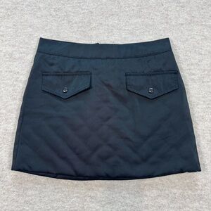 Forever 21 Black Mini Skirt with Front Flap Pockets